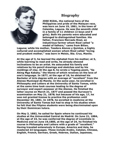 biography of jose rizal tagalog|Talambuhay ni Dr. Jose Rizal .